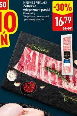ALDI Mięsne Specjały Żeberka wieprzowe paski oferta