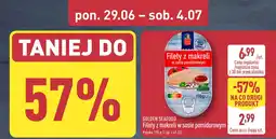 ALDI GOLDEN SEAFOOD Filety z makreli w sosie pomidorowym oferta