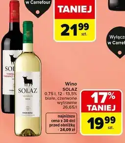 Carrefour Wino Solaz oferta