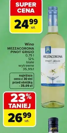 Carrefour Wino Mezzacorona Pinot Grigio oferta
