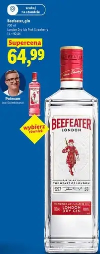 Lidl Beefeater, gin London Dry lub Pink Strawberry oferta
