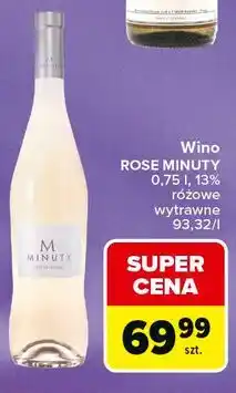 Carrefour Wino ROSE MINUTY oferta