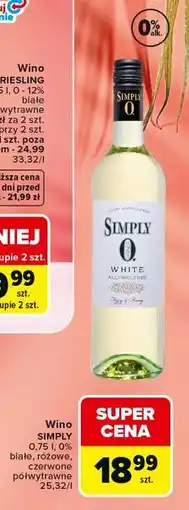 Carrefour Wino SIMPLY oferta