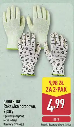 ALDI GARDENLINE Rękawice ogrodowe, 2 pary oferta