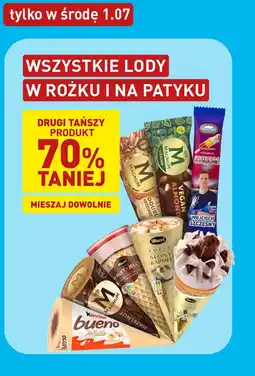 ALDI Wszystkie lody w rożku i na patyku oferta