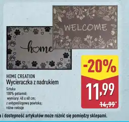 ALDI HOME CREATION Wycieraczka z nadrukiem oferta