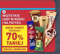 ALDI Wszystkie lody w rożku i na patyku oferta