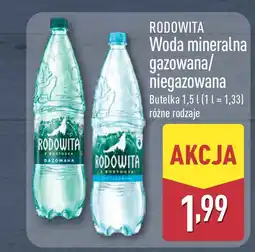 ALDI Rodowita Woda mineralna gazowana/niegazowana oferta