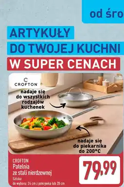 ALDI CROFTON Patelnia ze stali nierdzewnej oferta