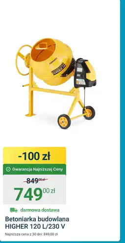 ERLI Betoniarka Higher oferta