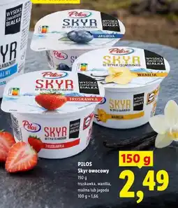 Lidl Skyr owocowy malinowy Pilos oferta