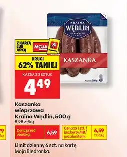 Biedronka Kaszanka Kraina Wędlin oferta