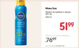 Rossmann Balsam do opalania w sprayu Nivea Sun protect & dry touch Refreshing Mist SPF 50 oferta