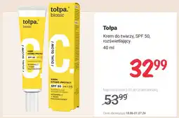 Rossmann Krem do twarzy Tołpa Bionic rozświetlający SPF 50 oferta