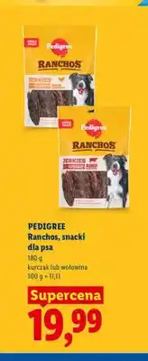 Lidl Snacki dla psa Pedigree Ranchos Jerkies z wołowiną oferta