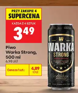 Biedronka Piwo Warka Strong oferta