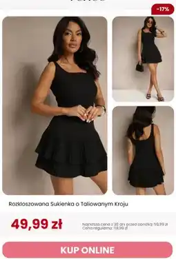 Renee Sukienka rozkloszowana o taliowanym kroju Renee oferta