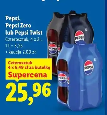 Lidl Napój gazowany Pepsi Zero 4-pak oferta