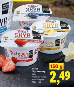 Lidl Skyr owocowy waniliowy Pilos oferta