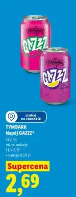 Lidl Napój gazowany Tymbark Gazzz Marakuja oferta