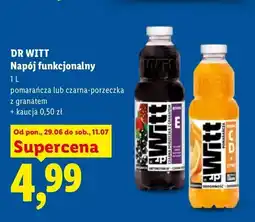 Lidl Napój funkcjonalny Dr Witt pomarańcza oferta