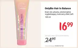Rossmann Krem do włosów OnlyBio Hair In Balance ekstremalnie wygładzający oferta