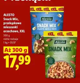 Lidl Mieszanka orzechów Snack Mix Alesto z pistacjami XXL oferta