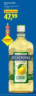 Lidl Likier Becherovka Grapefruit & Hops oferta