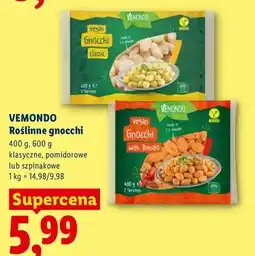 Lidl Roślinne gnocchi pomidorowe VEMONDO oferta
