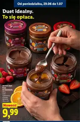 Lidl Krem do smarowania Mister Choc kakao z pomarańczą oferta