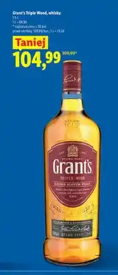 Lidl Whisky Grant's Triple Wood oferta