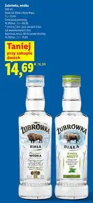 Lidl Wódka Żubrówka Biała z Nutą Mięty oferta