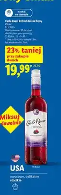 Lidl Wino Carlo Rossi Refresh Mixed Berry oferta