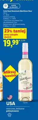 Lidl Wino Carlo Rossi Botanicals Elderflower Rose oferta
