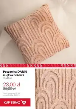 Homla Poszewka Darin miękka beżowa 45x45 cm oferta