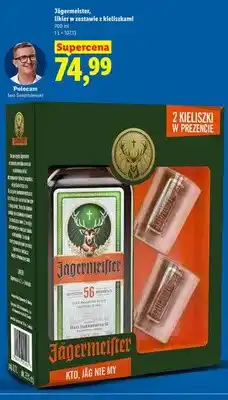 Lidl Zestaw likier Jägermeister + 2 kieliszki oferta