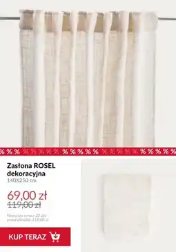 Homla Zasłona dekoracyjna Rosel 140x250 cm oferta