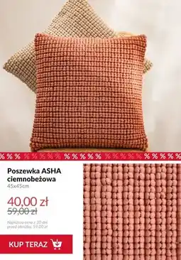 Homla Poszewka ASHA ciemnobeżowa 45x45 cm oferta