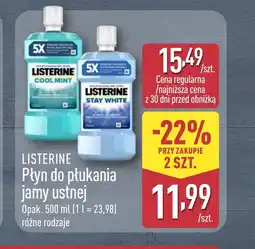 ALDI Płyn do płukania jamy ustnej Listerine oferta
