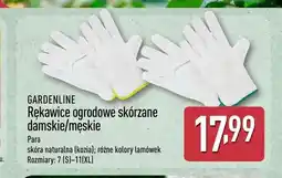 ALDI Rękawice ogrodowe skórzane męskie Gardenline oferta