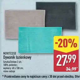ALDI Dywanik łazienkowy Novitesse oferta