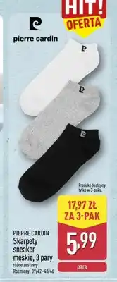 ALDI Skarpety sneaker męskie Pierre Cardin 3-pak oferta