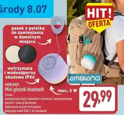 ALDI Mini głośnik bluetooth Ambiano oferta