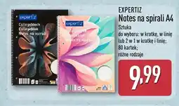 ALDI Notes na spirali A4 Expertiz w kratkę oferta