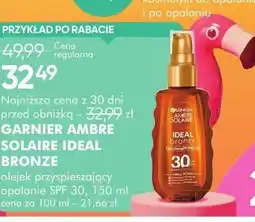 SuperPharm Olejek przyspieszający opalanie Garnier Ambre Solaire Ideal Bronze SPF 30 oferta