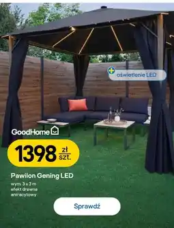 Castorama Pawilon ogrodowy GoodHome Gening LED oferta