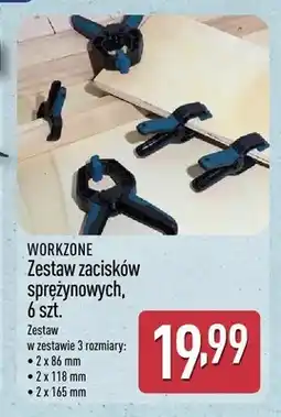ALDI Zestaw zacisków sprężynowych WORKZONE 6-pak oferta