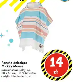 Tedi Poncho dziecięce Mickey Mouse oferta