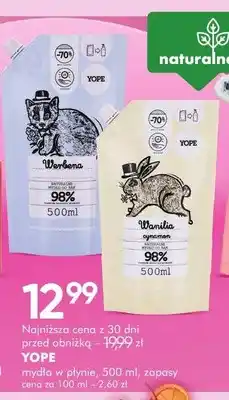 SuperPharm Mydło w płynie Yope Wanilia i cynamon zapas oferta