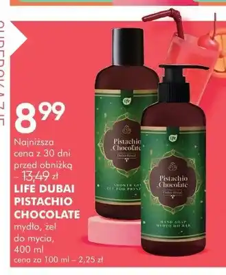 SuperPharm Żel pod prysznic Life Dubai Pistachio Chocolate oferta
